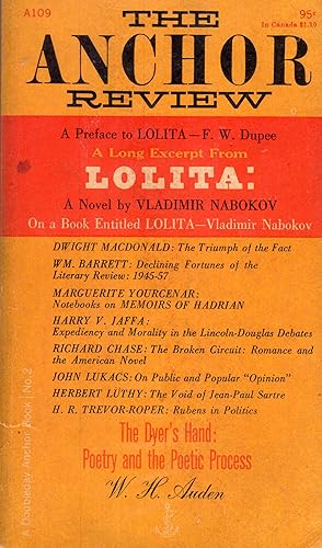 Image du vendeur pour The Anchor Review Number Two (Includes a Long Excerpt from ' Lolita ') mis en vente par A Cappella Books, Inc.