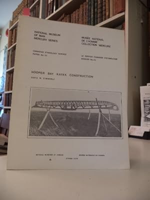 Seller image for Hooper Bay Kayak Construction [Canadian Ethnology Service Paper No. 53] for sale by The Odd Book  (ABAC, ILAB)