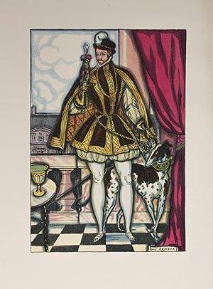 Seller image for Chronique du rgne de Charles IX. Avec des gravures [aquarelles] en couleurs de Guy Arnoux lithographies par Prost for sale by Des livres autour (Julien Mannoni)