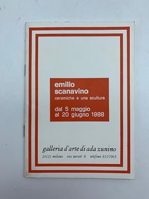 Emilio Scanavino. Ceramiche e una scultura da 5 maggio al 20 giugno 1988. Galleria d'arte di Ada ...