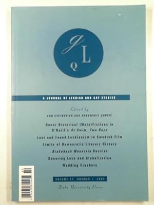 Immagine del venditore per GLQ: a journal of lesbian and gay studies, volume 13, number 1, 2007 venduto da Cotswold Internet Books