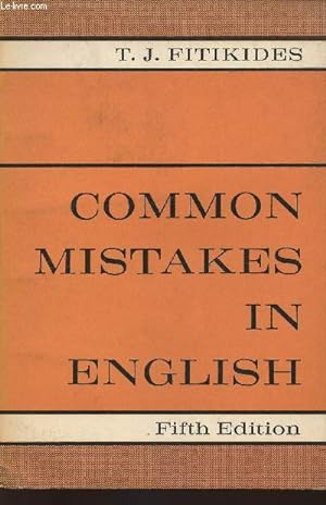 Immagine del venditore per Common mistakes in English with exercices venduto da Le-Livre