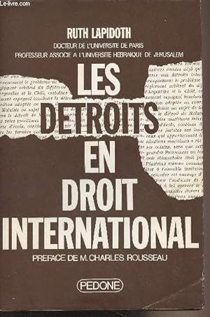 Seller image for Les dtroits en droit international - Publications de la revue gnrale de droit internation public, nouvelle srie n17 for sale by Le-Livre