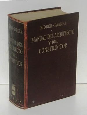 Seller image for MANUAL DEL ARQUITECTO Y DEL CONSTRUCTOR for sale by Ducable Libros