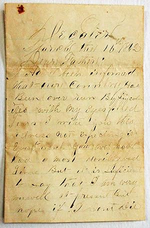 AUTOGRAPH LETTER SIGNED TO HIS FATHER, BY CONFEDERATE LIEUTENANT M.R. HAILEY, 154TH TENNESSEE VOL...