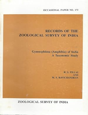 Bild des Verkufers fr Gymnophiona (Amphibia) of India: A Taxonomic Study zum Verkauf von PEMBERLEY NATURAL HISTORY BOOKS BA, ABA