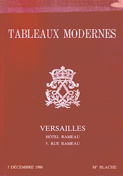 Importants Tableaux Modernes. December 7, 1986. Lots 1-174.