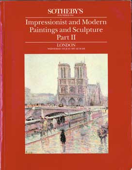 Impressionist and Modern Paintings and Sculpture Part II. Sale Berck. July 1, 1987. Lots 120-351.