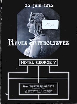 Rêves Symbolistes (Tableaux Modernes) June 25, 1975. Lots 1-166.