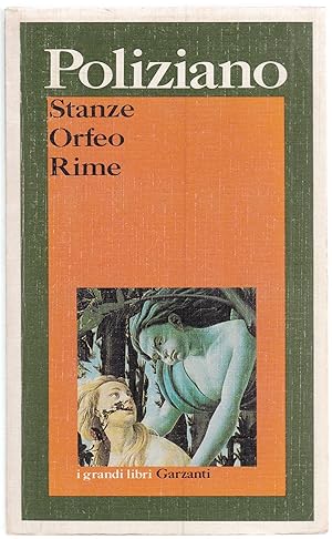 Seller image for Stanze - Orfeo - Rime for sale by Graphem. Kunst- und Buchantiquariat