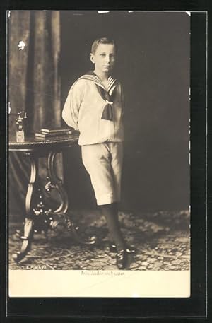 Bild des Verkufers fr Ansichtskarte Prinz Joachim von Preussen als Jugendlicher portrtiert zum Verkauf von Bartko-Reher