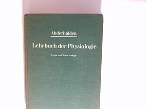 Bild des Verkufers fr Lehrbuch der Physiologie : In Vorlesgn. zum Verkauf von Antiquariat Buchhandel Daniel Viertel