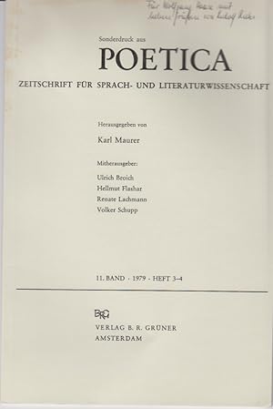 Bild des Verkufers fr Gnter Grass in der epischen Gattungstradition. [Aus: Poetica, 11. Bd., 1979, Heft 3-4]. zum Verkauf von Fundus-Online GbR Borkert Schwarz Zerfa