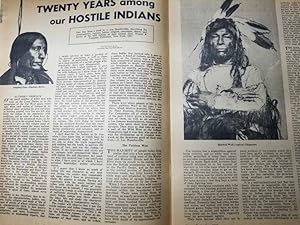 Bild des Verkufers fr Article: Twenty Years Among Our Hostile Indians The is the Article Only and Not the Full Journal zum Verkauf von Hammonds Antiques & Books
