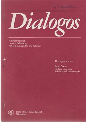 Bild des Verkufers fr Kritik und Komik. Gedanken zu Aristophanes' Wespen. [Aus: Dialogos]. Fr Harald Patzer zum 65. Geburtstag von seinen Freunden und Schlern. zum Verkauf von Fundus-Online GbR Borkert Schwarz Zerfa