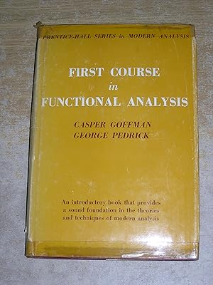 Seller image for First Course In Functional Analysis for sale by Neo Books