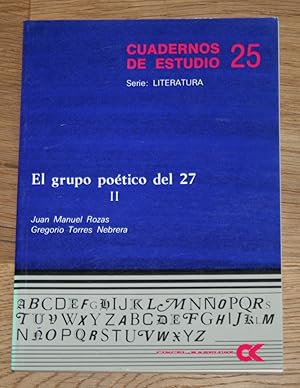Bild des Verkufers fr El grupo poetico del 27. Band 2. Cuadernos de Estudio 25. Serie: Literatura. zum Verkauf von Antiquariat Gallenberger