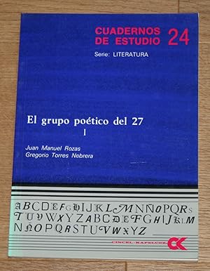 Bild des Verkufers fr El grupo poetico del 27. Band 1. Cuadernos de Estudio 24. Serie: Literatura. zum Verkauf von Antiquariat Gallenberger