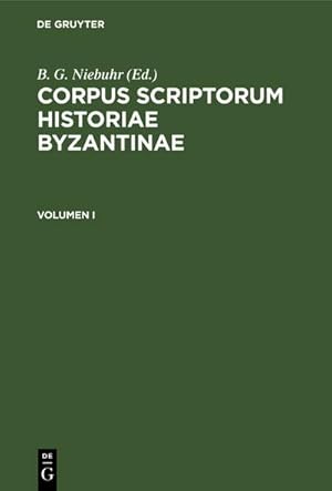 Bild des Verkufers fr Corpus scriptorum historiae Byzantinae. Chronicon Paschale. Volumen I zum Verkauf von AHA-BUCH GmbH