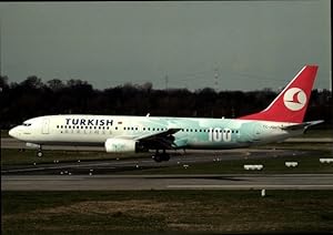 Immagine del venditore per Ansichtskarte / Postkarte Trkisches Passagierflugzeug Turkish Airlines, Boeing B737-8F2, TC-JGU, Cn34418/2012 venduto da akpool GmbH