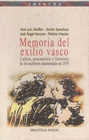Imagen del vendedor de Memoria del exilio vasco. Cultura, pensamiento y literatura de los escritores transterrados en 1939 a la venta por Librera Cajn Desastre