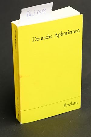 Deutsche Aphorismen (= Universal-Bibliothek 9889[5])