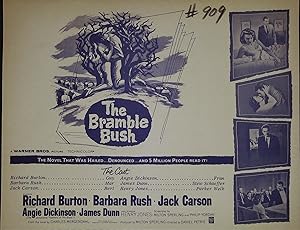Imagen del vendedor de The Bramble Bush Synopsis Sheet 1960 Richard Burton, Barbara Rush a la venta por AcornBooksNH