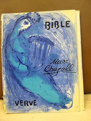 Bild des Verkufers fr Bible - Verve. Hier nur die Einbanddecke mit Vorder-und Rckdeckel mit Originallithographien Chagalls. ( Ohne Buchblock - please notice. Only the binding in front and cover hard cardboard ) zum Verkauf von Antiquariat Friederichsen