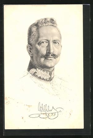 Bild des Verkufers fr Ansichtskarte Portrtbild von Kaiser Wilhelm II. zum Verkauf von Bartko-Reher