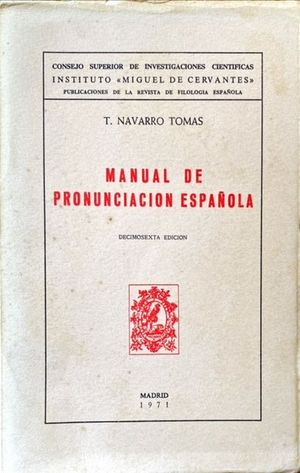 MANUAL DE PRONUNCIACIÓN ESPAÑOLA