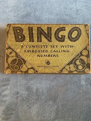 BINGO: A Complete Set With Embossed Calling Numbers [4148] [VINTAGE 1940]