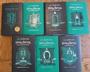 Seller image for Harry Potter Slytherin House Editions- Complete Set (Books 1-7) (First UK edition-first printings) for sale by Alpha 2 Omega Books BA
