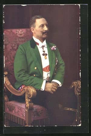 Bild des Verkufers fr Ansichtskarte Kaiser Wilhelm II. im Anzug zum Verkauf von Bartko-Reher