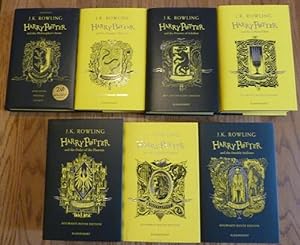 Seller image for Harry Potter Hufflepuff House Editions- Complete Set (Books 1-7) (First UK edition-first printings) for sale by Alpha 2 Omega Books BA