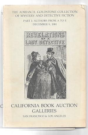 The Adrian H.Goldstone Collection of Mystery and Detective Fiction - Auctioneer's Catalogues (3)