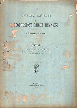 Seller image for L'omologia nello spazio e la: Costruzione delle Immagini for sale by Messinissa libri