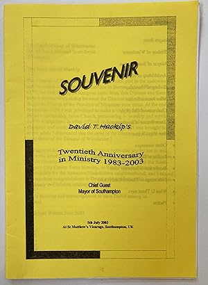 Souvenir : David T. Haokip's twentieth anniversary in ministry 1983-2003