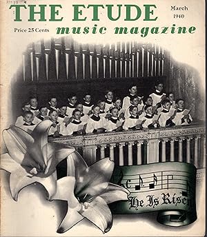 Bild des Verkufers fr The Etude Music Magazine: Volume LVIII (58), No. 3 : March, 1940 zum Verkauf von Dorley House Books, Inc.