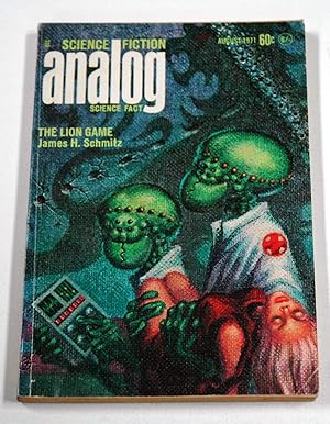 Imagen del vendedor de ANALOG Science Fiction/ Science Fact: August, Aug. 1971 a la venta por Preferred Books