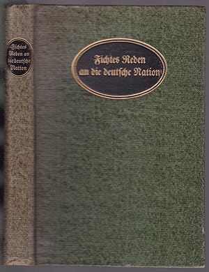Bild des Verkufers fr Fichtes Reden an die deutsche Nation. Eingeleitet von Rudolf Eucken zum Verkauf von Graphem. Kunst- und Buchantiquariat