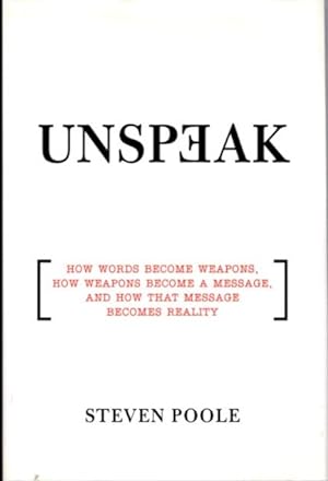 Seller image for UNSPEAK for sale by By The Way Books