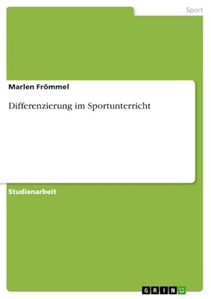 Bild des Verkufers fr Differenzierung im Sportunterricht zum Verkauf von AHA-BUCH GmbH