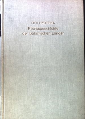 Bild des Verkufers fr Rechtsgeschichte der bhmischen Lnder in ihren Grundzgen dargestellt; zum Verkauf von books4less (Versandantiquariat Petra Gros GmbH & Co. KG)