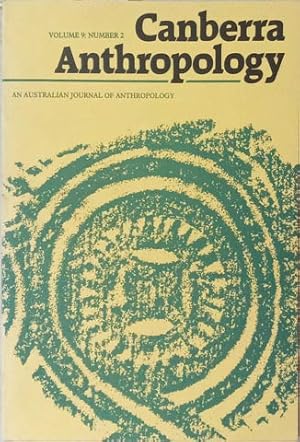 Imagen del vendedor de Canberra Anthropology Vol. 9, No. 2: An Australian Journal of Anthropology a la venta por SEATE BOOKS