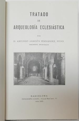 Seller image for Tratado de arqueologa eclesistica for sale by Librera Mamut