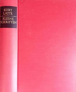 Kleine Schriften zu Religion, Recht, Literatur und Sprache der Griechen und Römer. Hrsg. von Olof...