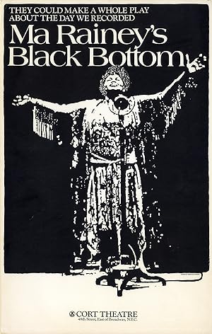 AUGUST WILSON'S MA RAINEY'S BLACK BOTTOM (1984) Theatre poster