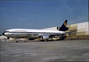 Imagen del vendedor de Ansichtskarte / Postkarte Sambisches Passagierflugzeug Zambia Airways, McDonnell Douglas DC-10-30, 9J-AFN a la venta por akpool GmbH