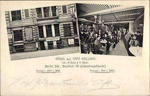 Ansichtskarte / Postkarte Berlin Kreuzberg, Cafe Holland, Beuthstraße 19 - Inh.: R. Barg u. H. Götze