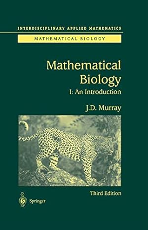 Seller image for Mathematical Biology: I. An Introduction for sale by Pieuler Store